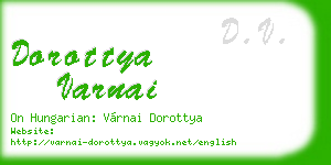 dorottya varnai business card
